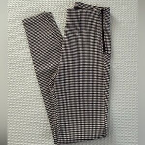 Zara Gingham Plaid High Waist Pants